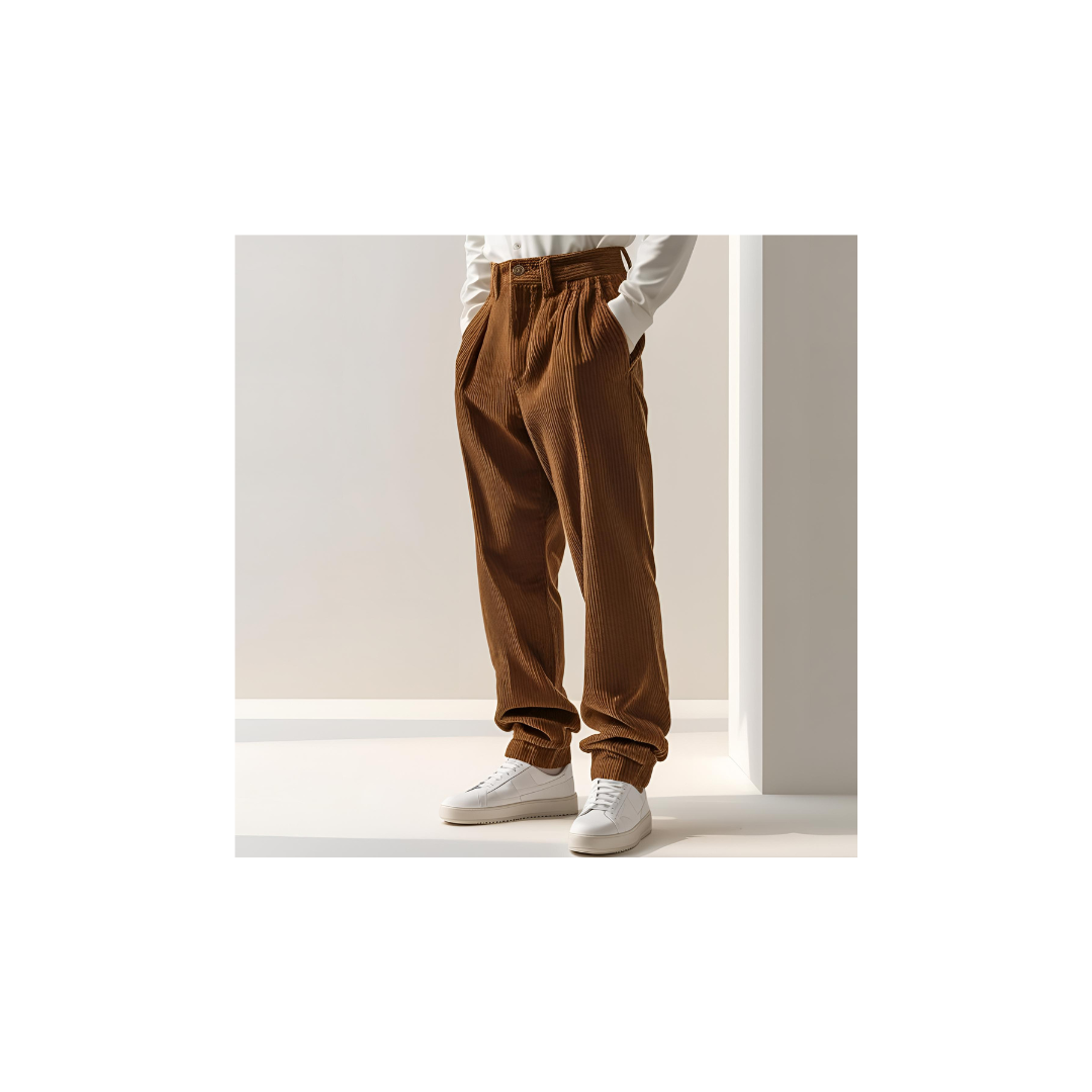 Men's Baggy Brown Corduroy Pants